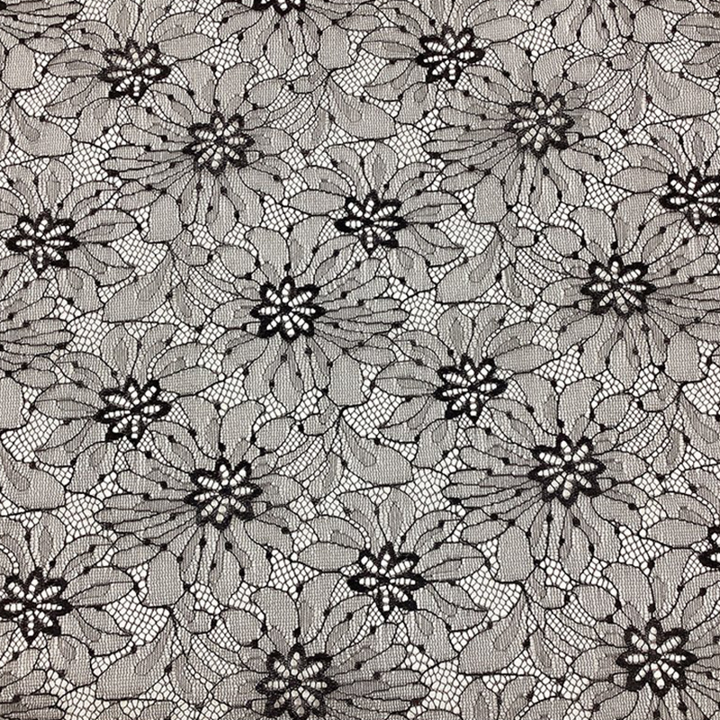 Lace Fabric Scallop Edge Floral for Women's Wear Wholesale Supplier 15